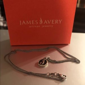 James Avery initial necklace